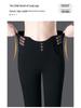 Autumn High-Waist Black Flare Pants for Women - Versatile, Elastic, and Stylish Jeans for Middle-Aged Moms