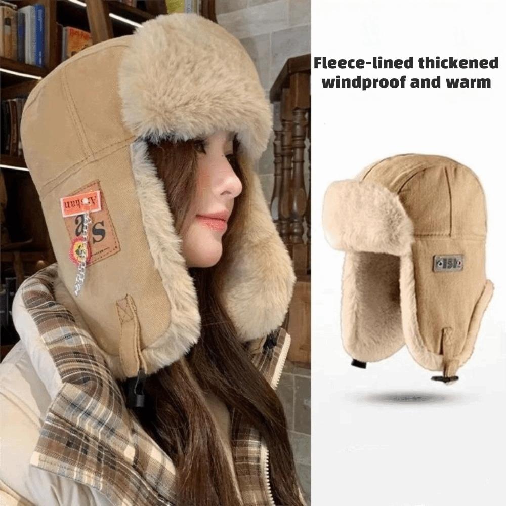 Faux Fur Bomber Hat Thick Russian Cap Fashion Winter Hat Female