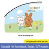 Cartoon Baby Car Sunshade Curtain - Track-Mounted Interior Sun Blocker for Windows