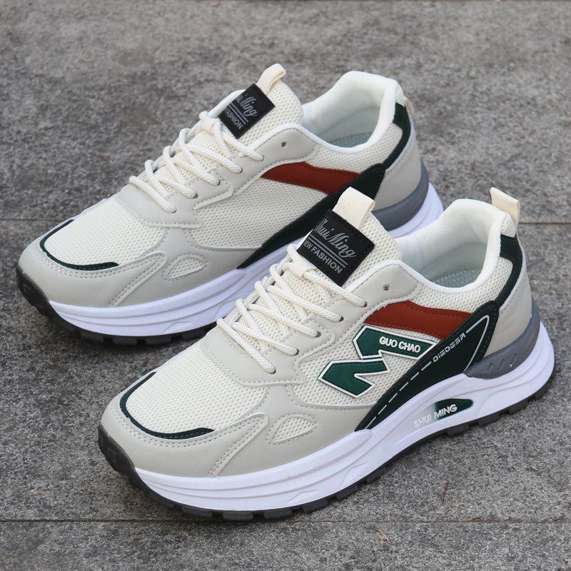 New spring and summer men's breathable lightweight non-slip mesh shoes wear-resistant casual sports soft sole versatile running shoes men