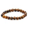 Tiger's Eye Beaded Bracelet - 8mm Protection Strength Courage