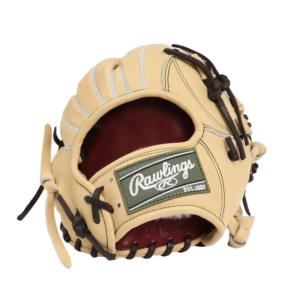 Rawlings PRO PREFERRED GH5FPRRT80 Baseball Throw Glove, Hardball, Outfielder's Glove, Camel, 13-inch, Right-Handed