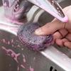 10Pcs/set Steel Wool Soap Scrubber With steel wool Household Cleaning Sponges For Cleaning Dishes Pots Pans Grills