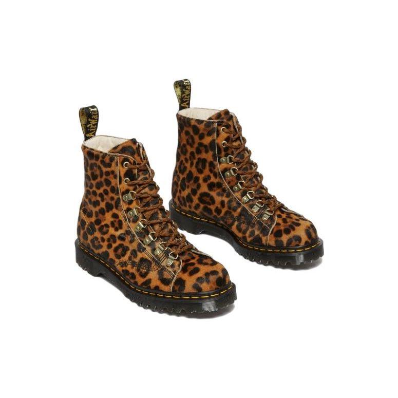 Dr. Martens Cuero Cómodas Cálidas Botas Cortas Martin Unisex estampado leopardo 27786932