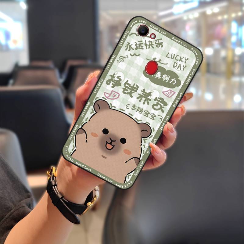 Silicone Cute Phone Case For OPPO F7 Waterproof Fashion Design Full wrap Protective Couple Dirt-resistant Anti-dust TPU
