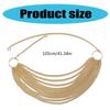 Stylish Multi Tiered Chain Waist Jewelry Sturdy Metal Designs Belt For Fashion Enthusiasts And Casual Outfits