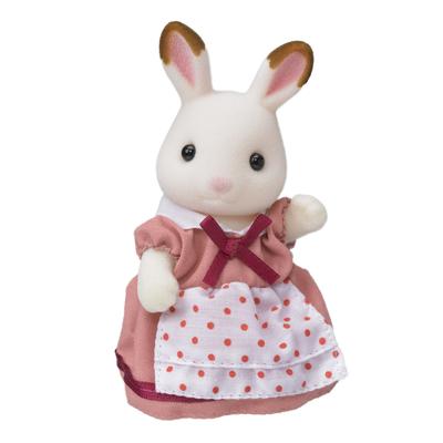 Sylvanian Families Doll Rabbit Family Chocolate ST Mark Certified Toy Dollhouse for Ages 3 and Sylvanian Families by Epoch [Chocolate Rabbit's Mother]