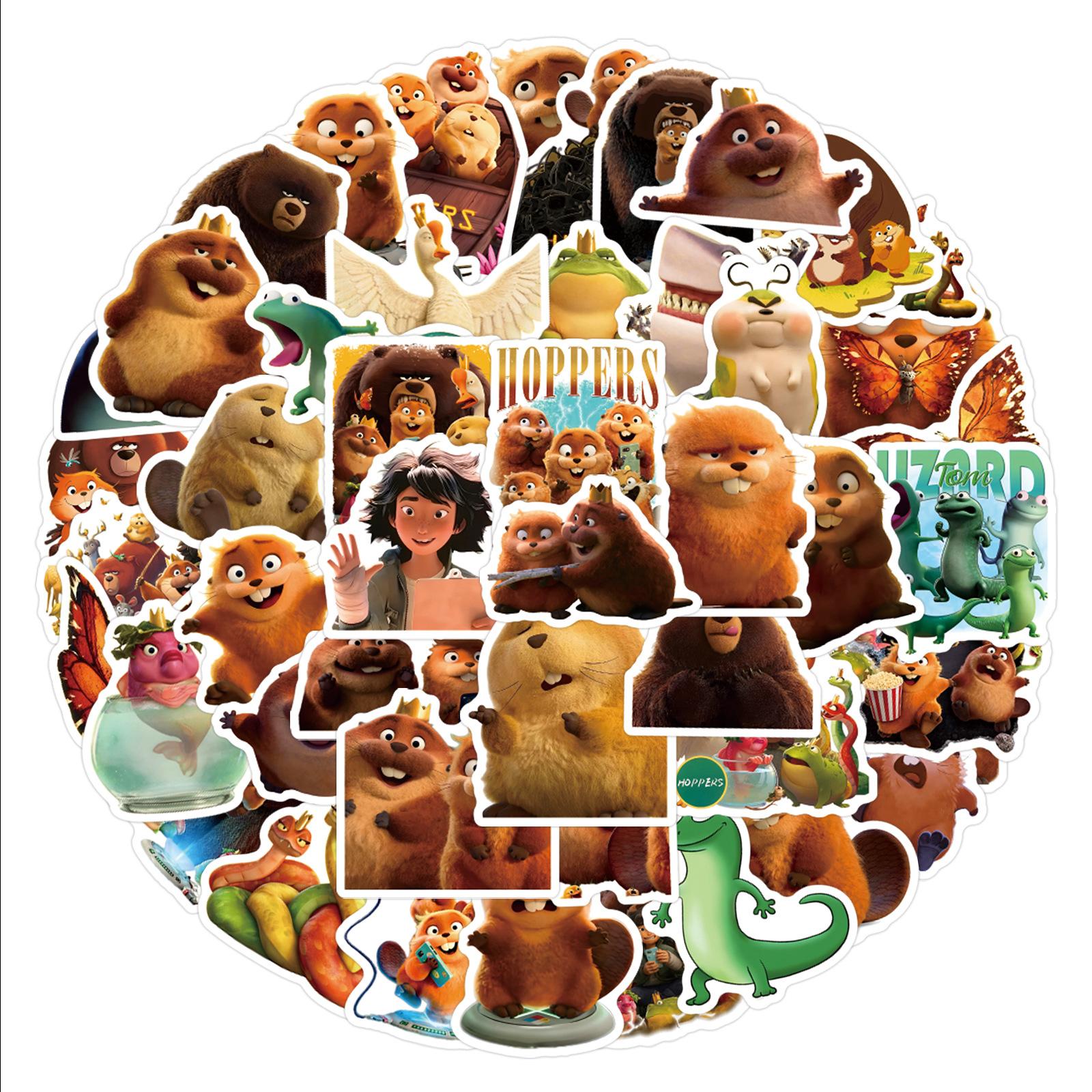 

10/50 шт. Мультяшные стикеры с хопперами, виниловые, водостойкие, для ноутбука, чехла телефона, блокнота, бутылки для воды, стикеры для DIY 10pcs