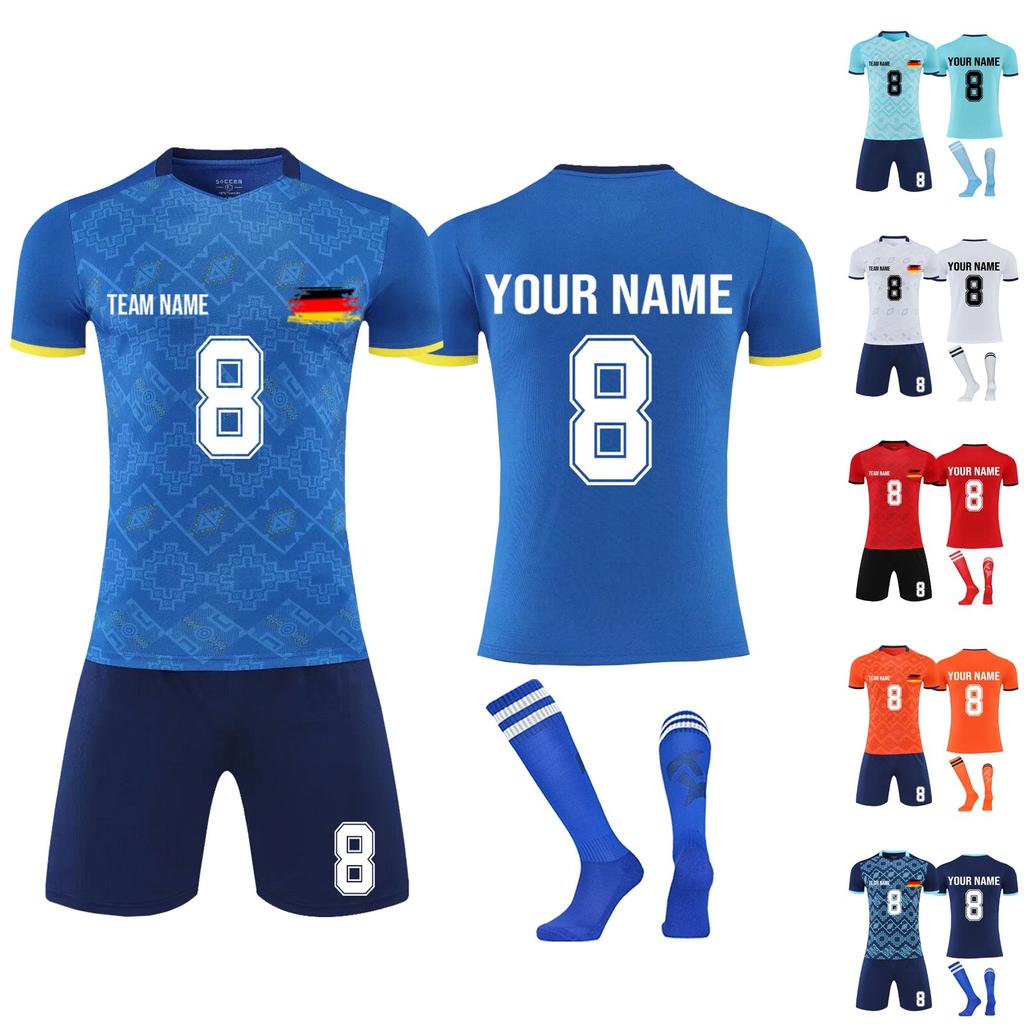 Personalised Shirts Kit Mens Girls With Name Number Custom Football Jerseys For Boys Training Suit