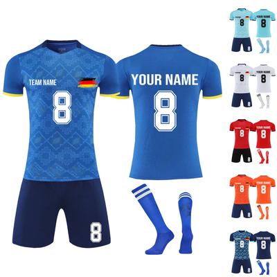 Personalised Shirts Kit Mens Girls With Name Number Custom Football Jerseys For Boys Training Suit