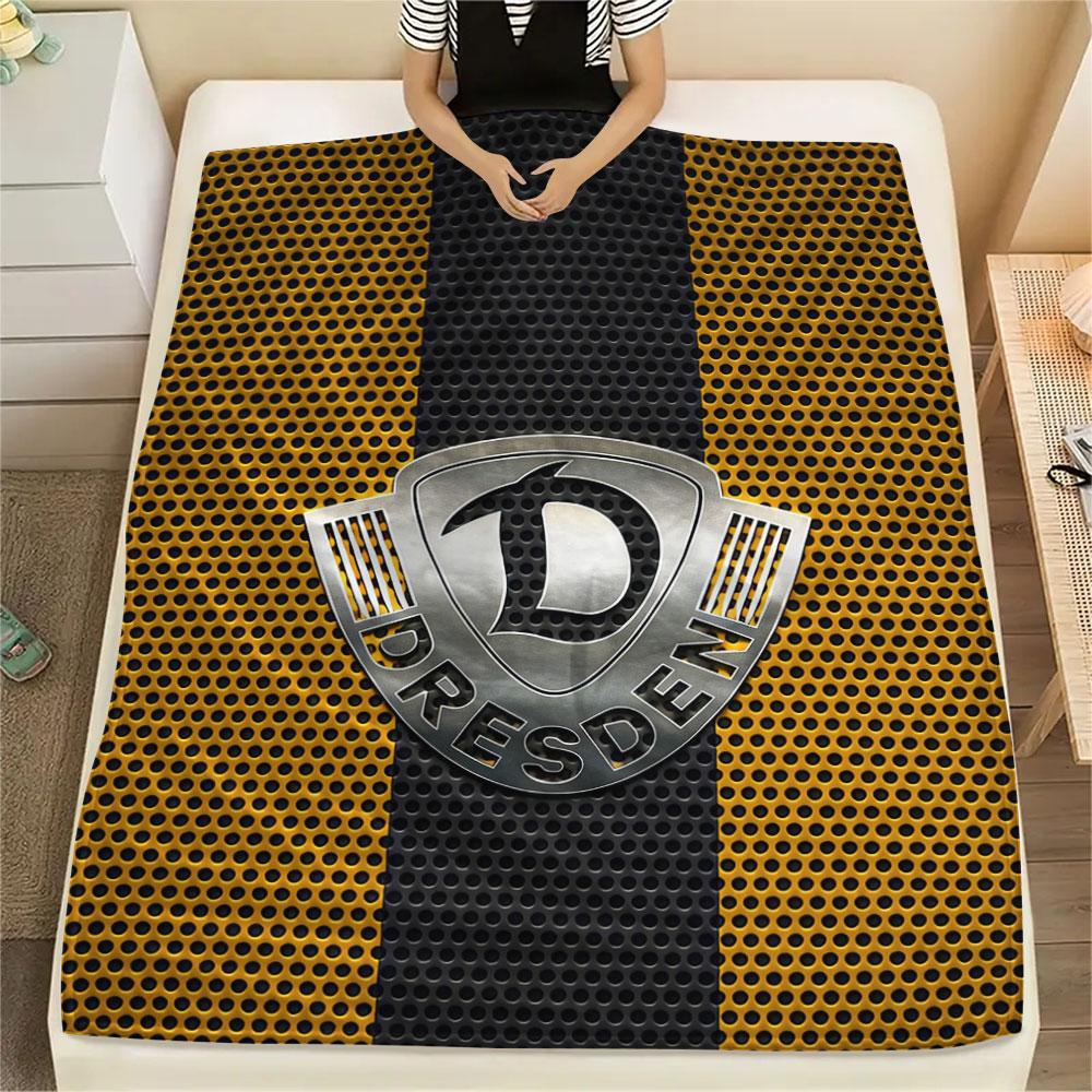 1 Stück Dynamo Dresden gemusterte Flanelldecke für alle Jahreszeiten geeignet für Heimdekoration Wärme und Komfort Geschenke Feiertagsgeschenk