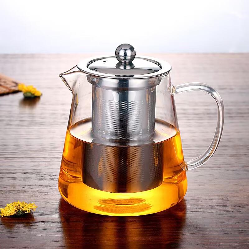 Heat-Resistant Glass Teapot Set (950ml) with 4 Cups and Tray