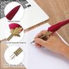 PATIKIL Feather Pen 1 Vintage Feather Calligraphy Fountain Dip Pen Pen for Beginner with Interchangeable Dark Red Set, Set, Pen, Set, Ink, Holder,