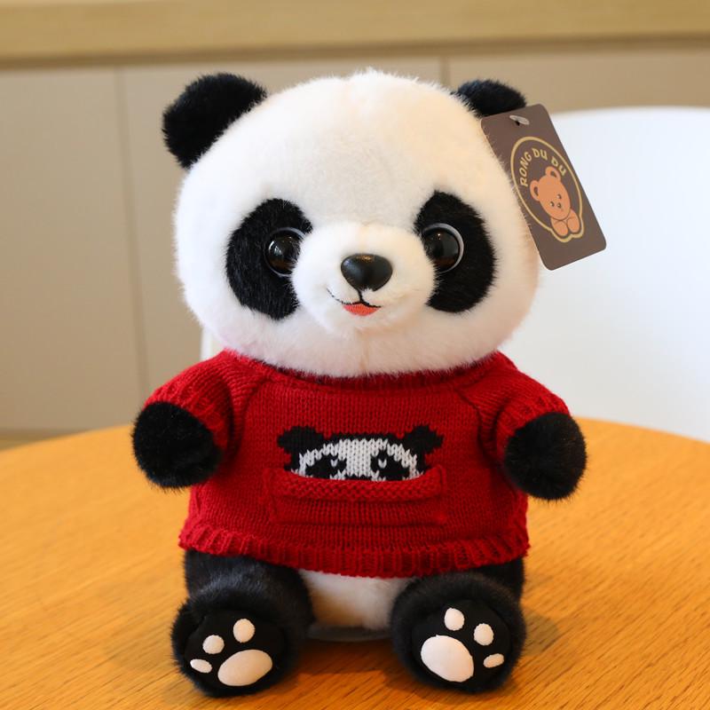 Adorable Giant Panda Plush Toy - Realistic Stuffed Animal for Kids
