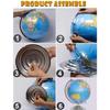 Educational Globe - 13 Inch Height Metal Base With India Political Map (70 x 100 cm) - World Globe for Home and Office Decor, Gift Item, Show Piece