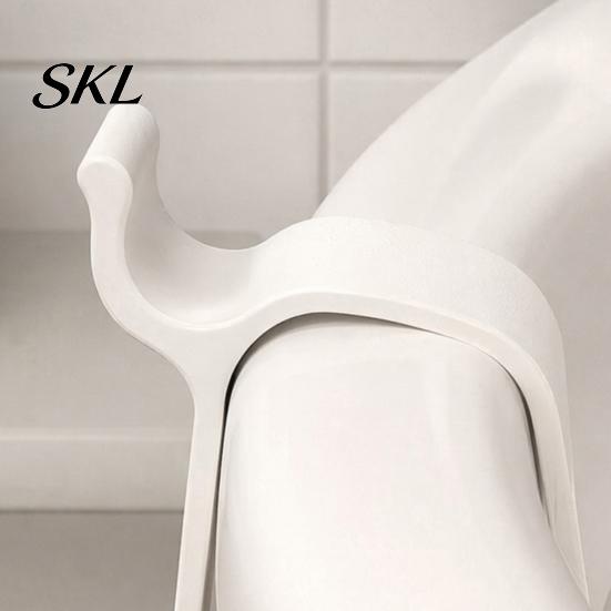 Clip Stabilizzatore di Supporto per Sedile del WC, Morsetti a Clip Senza Foratura, Morsetto di Fissaggio Stabile, Installazione Facile, Alzalucido, per Bagno di Casa