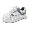 Lace-up thick-soled heightening little white shoes for women's 2025 spring new European small muffin shoes sports and leisure board shoes