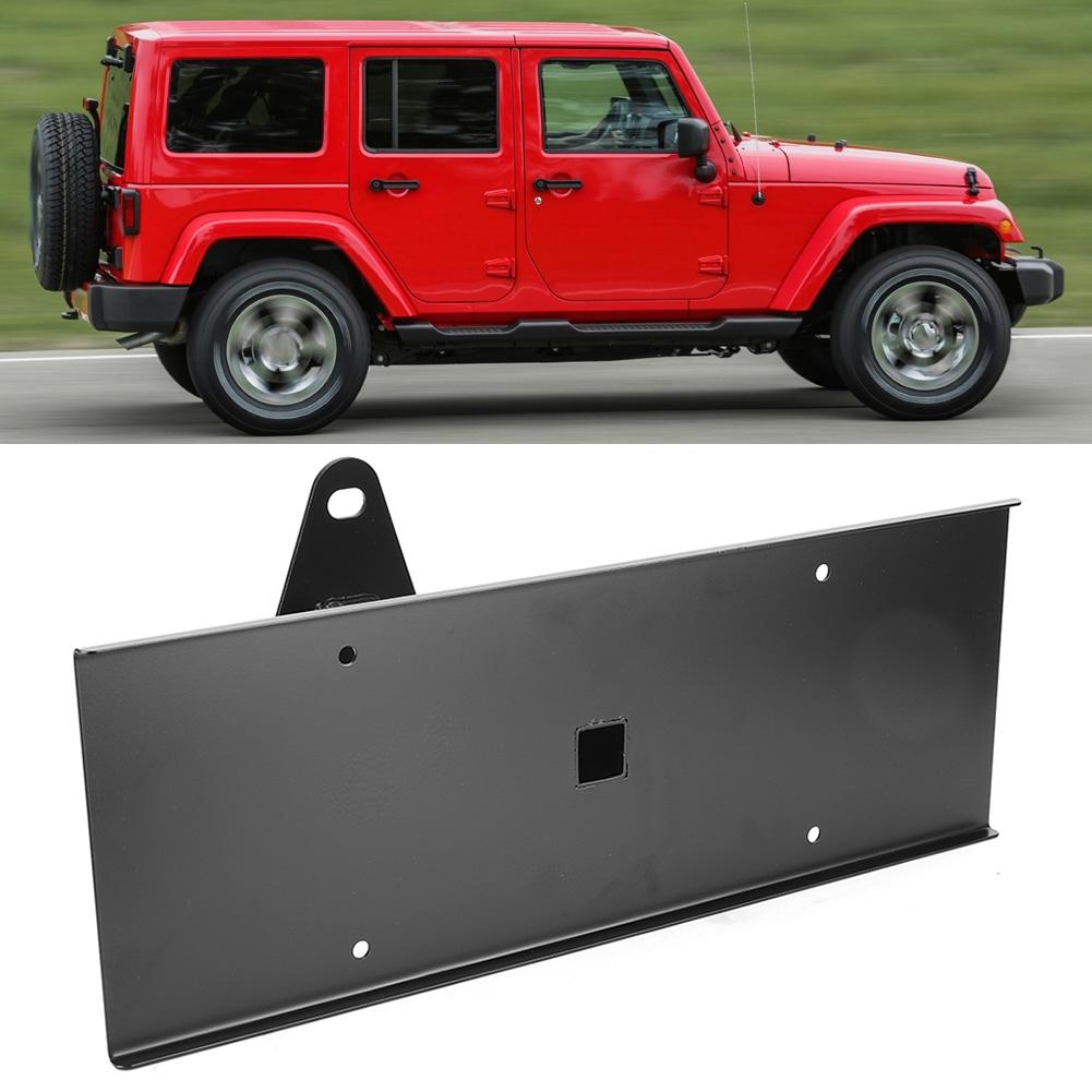 Car Rear Spare Tire Wheel License Plate Bracket Fits for Jeep Wrangler JK 2007‑2017