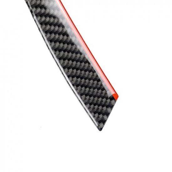 2×Carbon Fiber CD Seat Heat Console Sticker Trim For Mercedes Benz GLA CLA A-W
