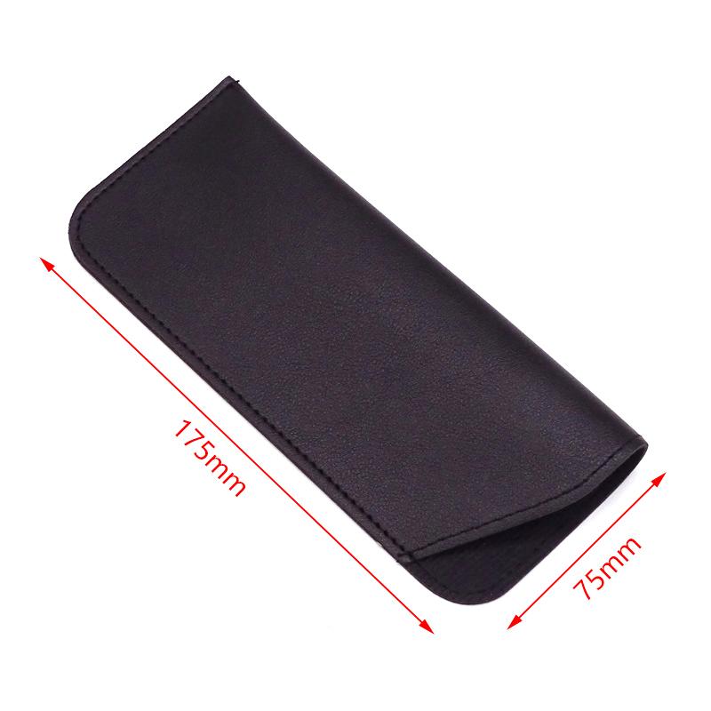 Simple Soft Leather Sunglasses Bag For Women Men Waterproof Reading Glasses Case Dust Storage Bag Eyewear Pocket Accessory