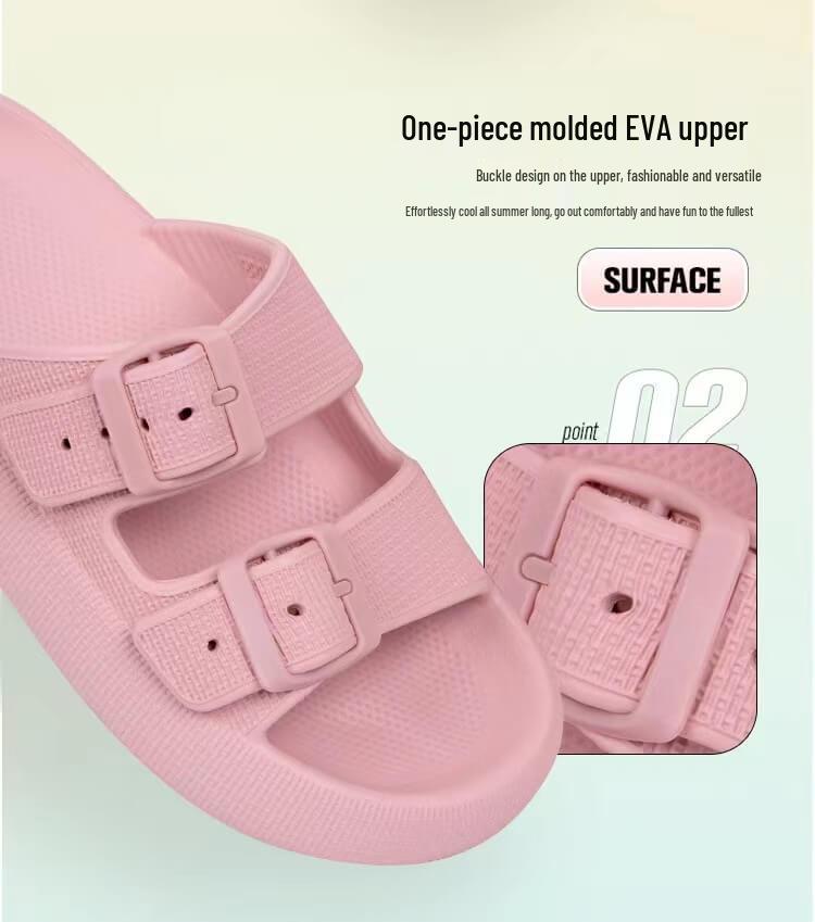 New Style Thick Sole Summer Slides: Soft, Squishy Single Strap for Women and Men
