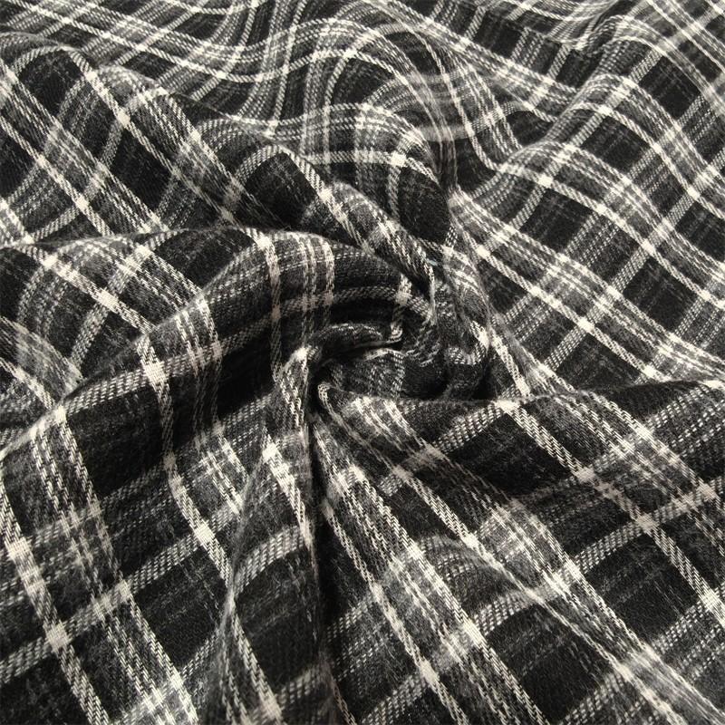 100x145cm Brushed Yarn-Dyed Plaid Fabric for Handmade Sewing Caps Dresses Shirts Bags DIY Headwear By Meters