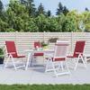VidaXL Garden Chair Cushions High Back Set of 4 Bordeaux 314114