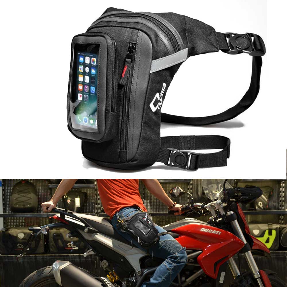 Capacity Cucyma Large Motorcycle Leg Bag Outdoor Sports Close Fitting Waist Bag