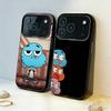 A-Amazing W-World of G-Gumball Phone Case For iPhone17 16 15 14 13 12 Pro Max Grey Black Matte Laser Metallic Aurora Funda