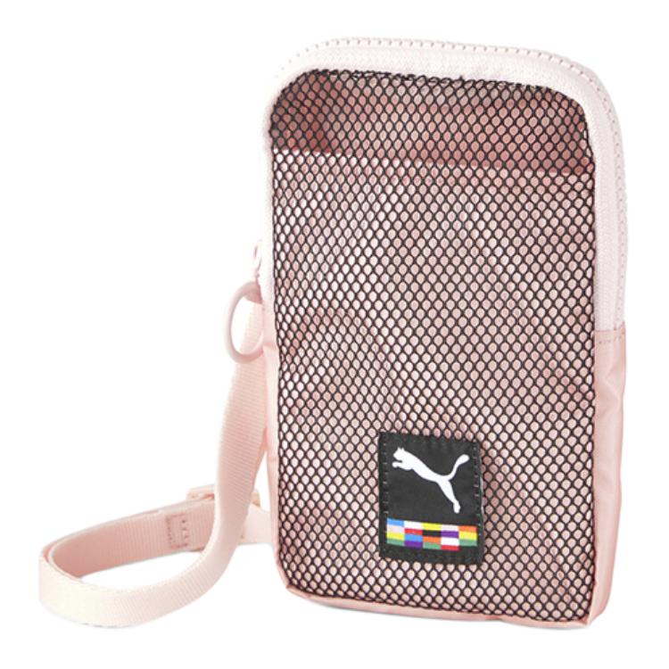 Puma Prime Street Sling Pouch Polyester Shoulder Bag Crossbody Phone Bag Regular Women bags Pink 077954-03 Pink