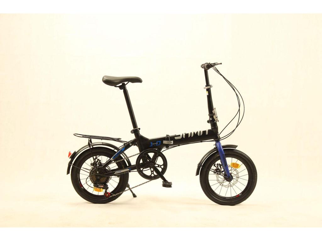 Sanhe Ma 16" Folding Lightweight Bicycle with Disc Brakes - Adjustable Speed for Adults and Students