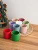 Color Kids 1PC Silicone Baby Cup BPA-Free Feeding Liquid Drinking Cup for Infant Self-Feeding Weaning Christmas Gift Tableware