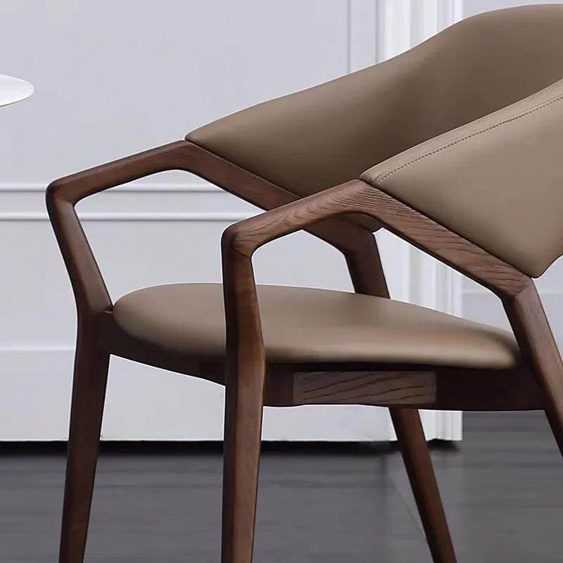 Modern Fashion  Lounge Chair PU Wood Study Dining Room Bedroom Hotel Office Meeting Chairs Home Design Gift