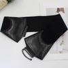 Fashion PU Corset Belt Wide Waist Belt Dress Decorative Cincher Elastic Waspie Belt Waist Shaping Belt for Down Jacket