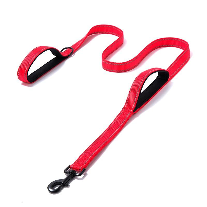 2021 Design Reflektierende gepolsterte Hundeleine mit zwei Griffen,  langlebig, fr kleine, mittelgroe und groe Hunde,  Haustier-Trainingsleine, Nylonleine, 7 Farben  zu niedrigen Preisen im  Onlineshop Joom kaufen