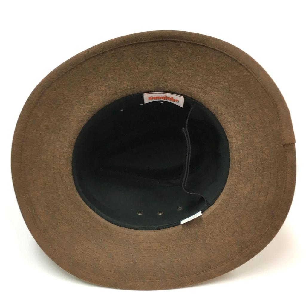 Sunglobe UV Protection Hat Canvas Cowboy Vintage 58cm (Men's) - Hat, Brown, Size