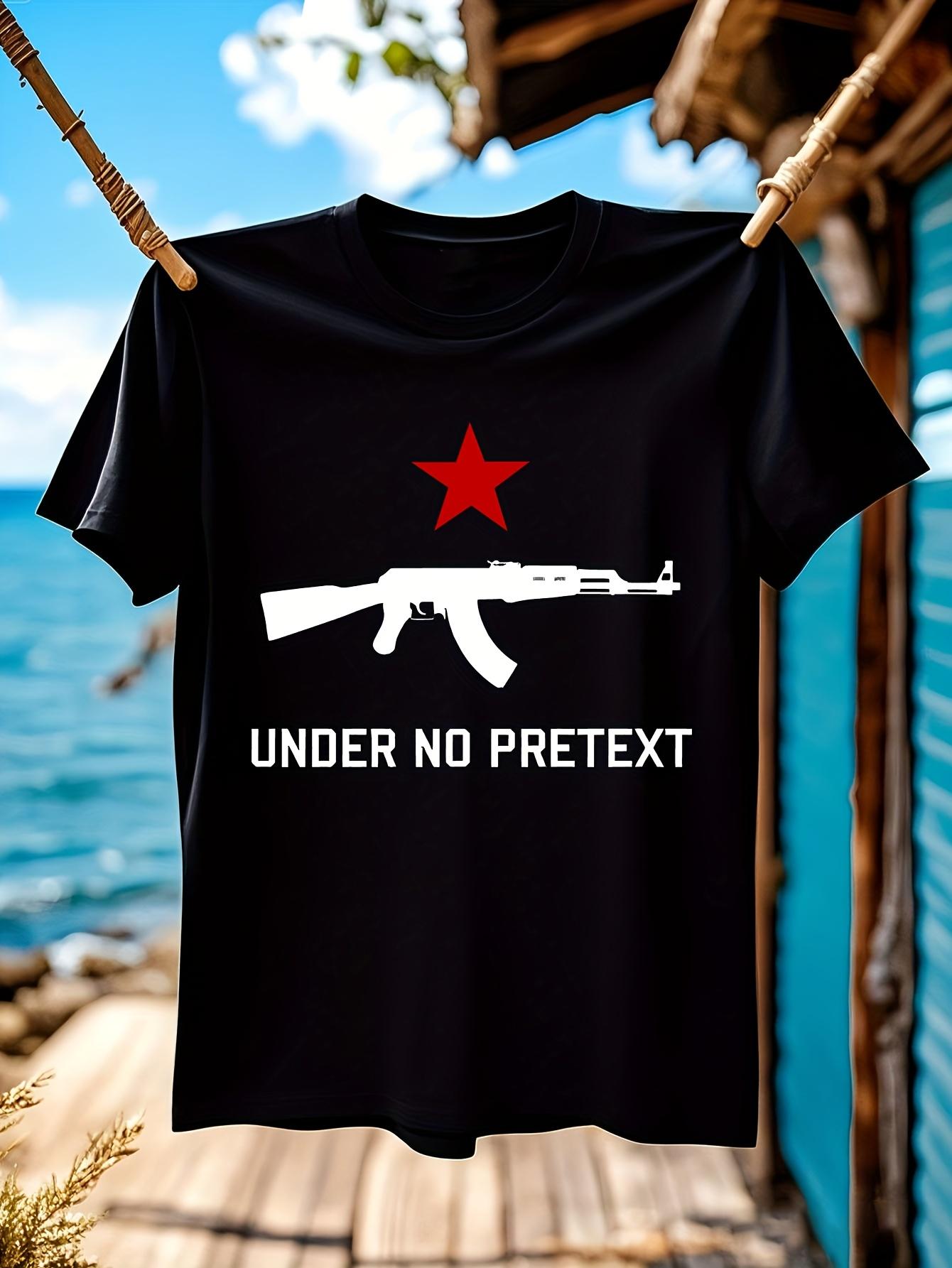 AK-47 Rifle Graphic Tshirt Graphic Tshirt - Bold UNDER NO... M