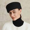 Air Hostess Pillbox Hat French Style Formal Hat Uniform Stewardess Hat Woolen Top Hat  Live Show