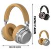 Wireless Bluetooth-compatible Headphone Stereo Over Ear Headphone with Microphone Foldable Headphone for Travel