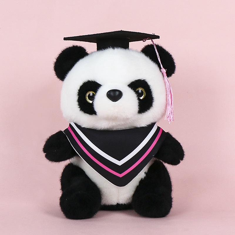 Graduation Panda Plush Toy - Customizable Doctor/Bachelor Uniform Gift