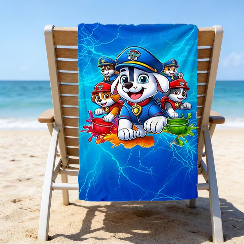 Paw Patrol: Heroic Rescue Microfiber Beach Towel, Lightweight And Quick-Dry, for Summer Travel, Beach Essential, Swimming Pool Outdoor