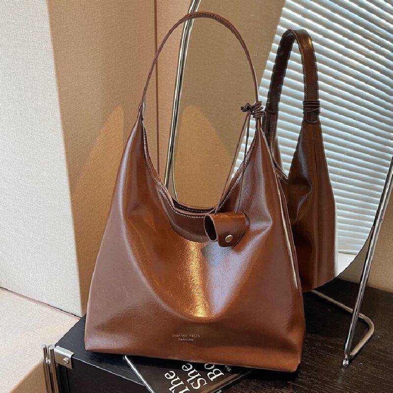 Autumn women's bag retro tote bag lazy style shoulder bag new commuter fashion niche armpit bag