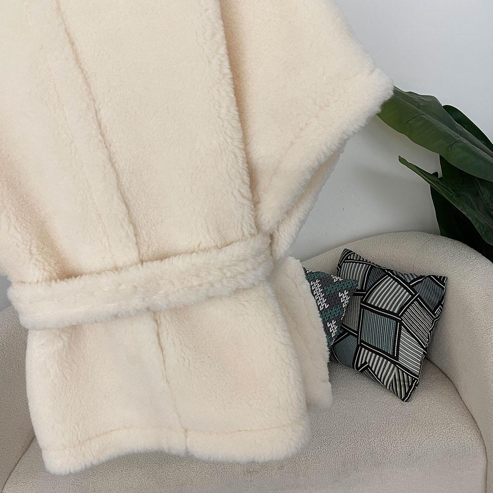 OFTBUY Winter Women Vest Jacket Real Lamb Cashmere Wool Fur with Belt Coat Turn-down Jacket Warm Plush Thick Pocket Elegant Casual