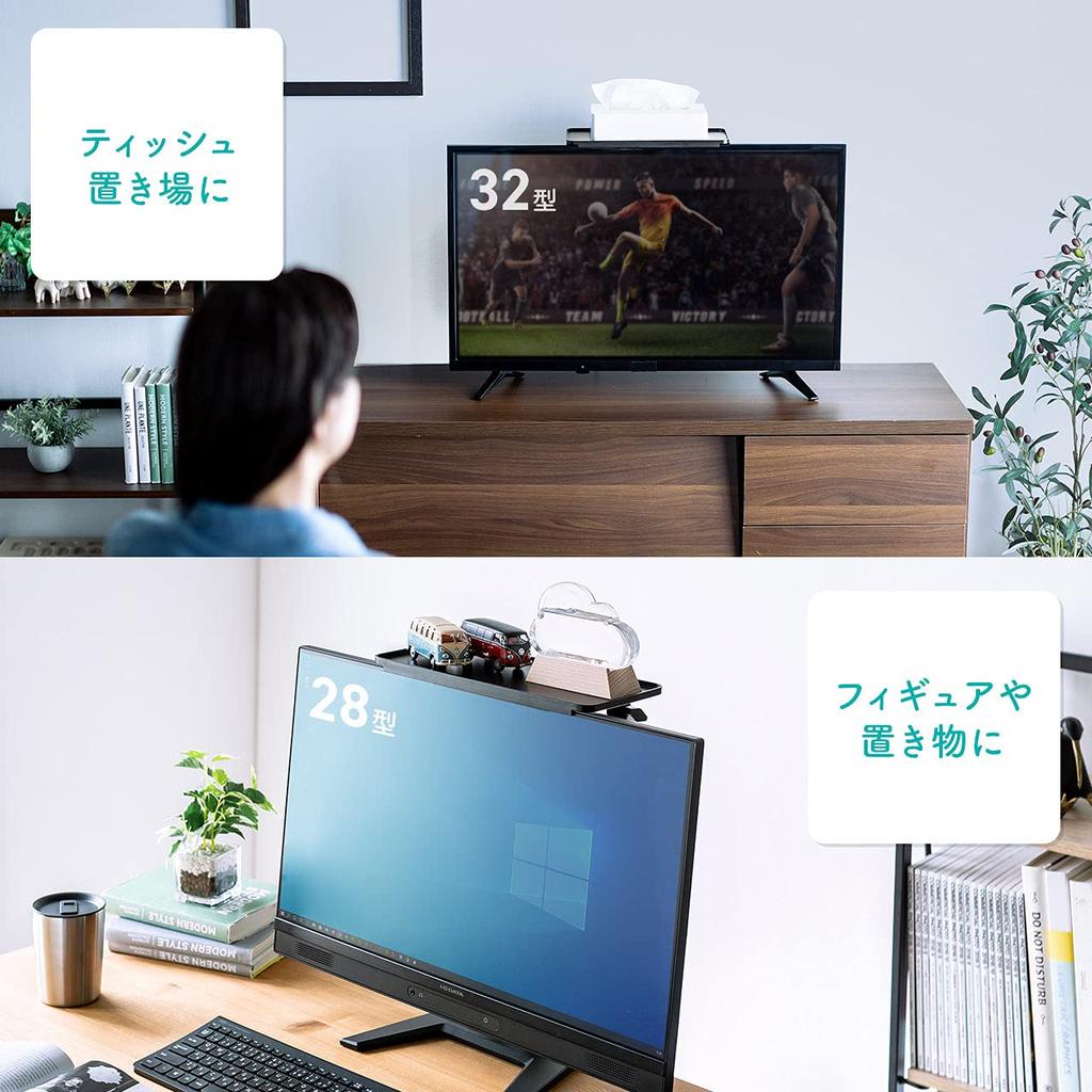 Sanwa Direct Display Board, Monitor Rack, 30cm Wide, 5kg Load Capacity, 100-MRSH005