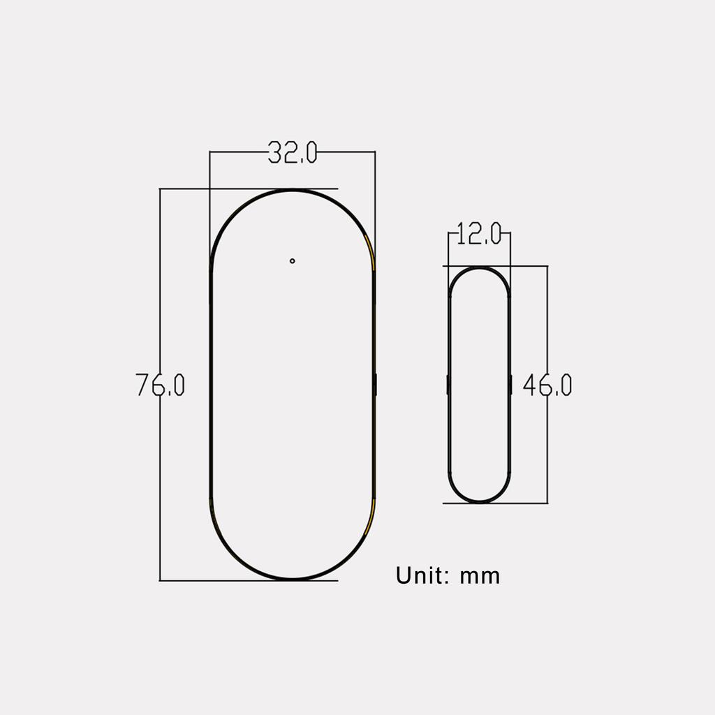 WIFI dveřní senzory Alarmy Kontakt Bezdrátový dveřní okenní magnetový detektor vstupu Senzor pro domácnost