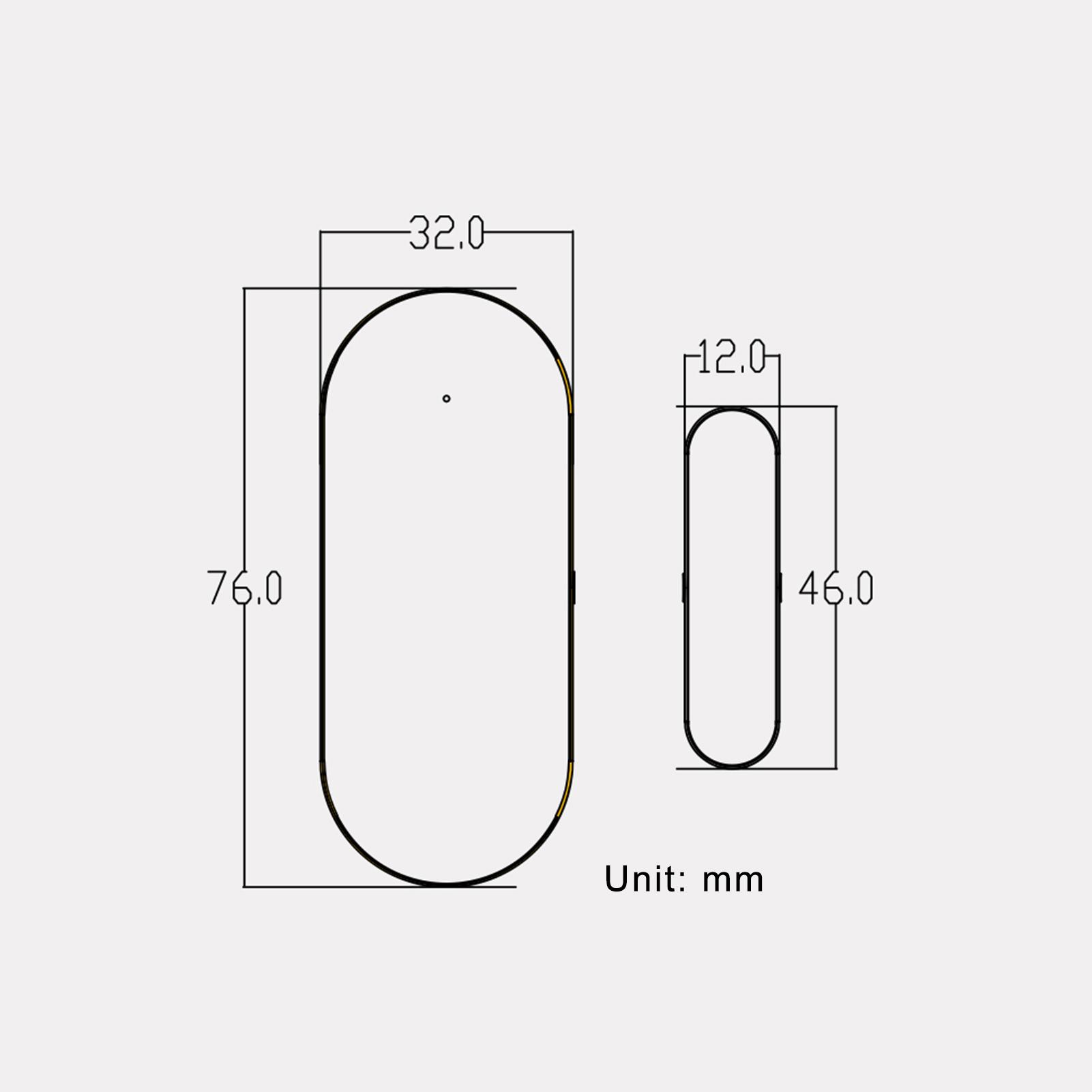 WIFI Door Sensors Alarms Contact Wireless Door Window Magnet Entry Detector Sensor for Home Security APP