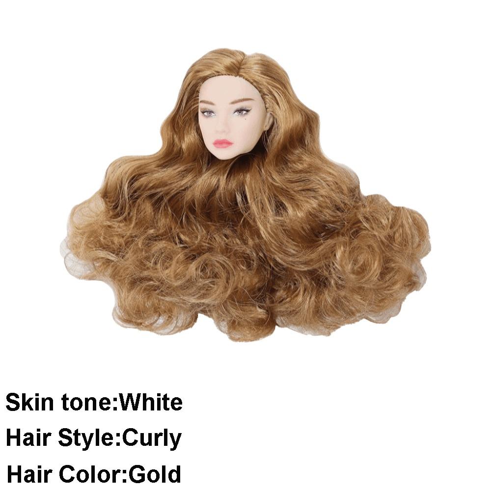 European Face Doll Head White Normal Tan Skin Fashion Doll Head  for 11.5 Inch BJD Doll Body