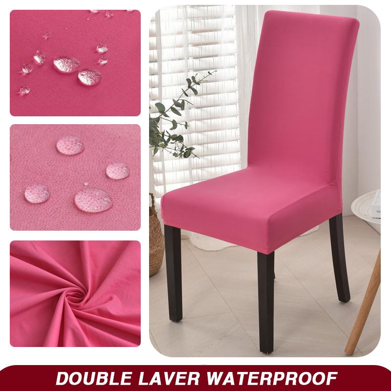 Wodoodporny Pokrowiec na Krzesło Jadalniane Rozciągliwy Pokrowiec na Krzesło Zdejmowany Zmywalny Ochraniacz na Krzesło do Domu, Restauracji, Kuchni, Bankietu