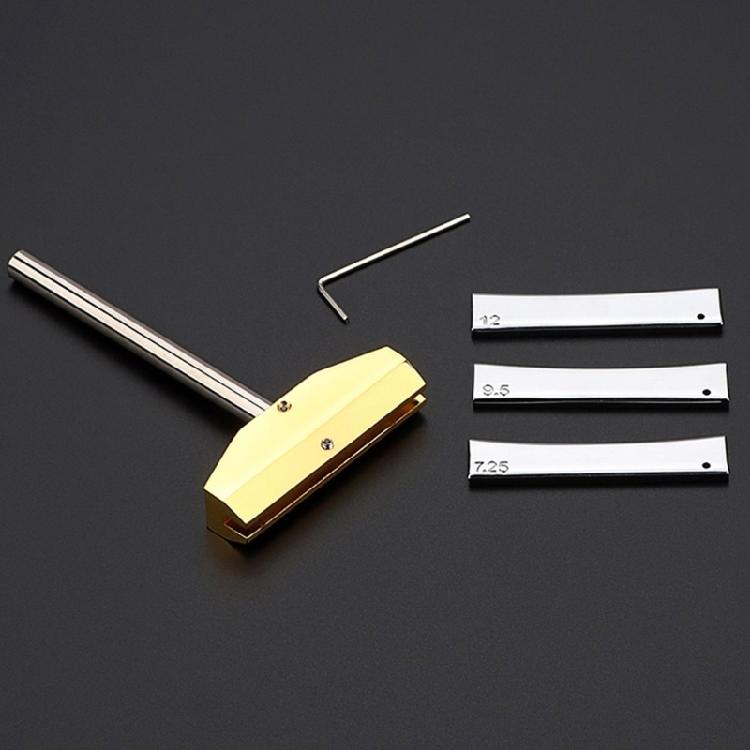 Fretboard Press Caul and Radian Fret Inserts with Wrench Luthiers Repair Tool