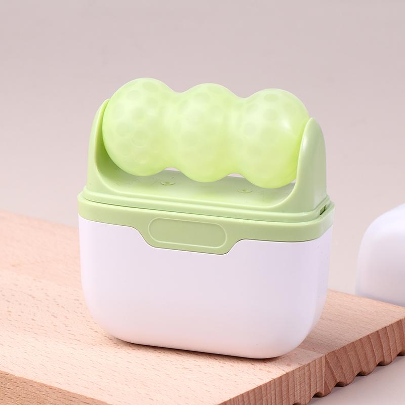 Double-Headed Facial Ice Roller, Used For Facial And Head Massage, Made Of Resin Material, Without Fragrance And Battery